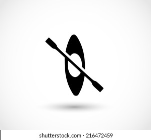 Canoe icon vector