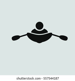 Canoe icon vector