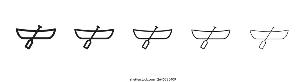 Canoe icon vector illustration isolated