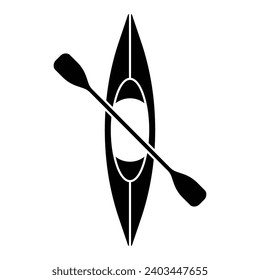 Canoe icon vector on trendy design