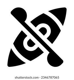canoe icon for your website, mobile, presentation, and logo design.