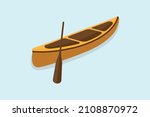 Canoe Illustration And Vector Design, Creative Excellent Canoe Boat Icon For Free Download.