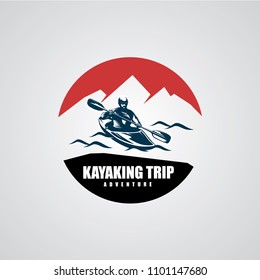 Canoe or Kayaking Logo Designs Template