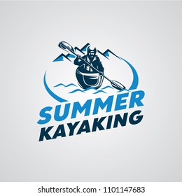 Canoe or Kayaking Logo Designs Template