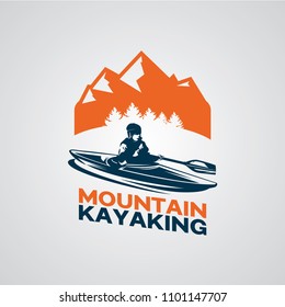 Canoe or Kayaking Logo Designs Template