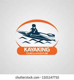 Canoe or Kayaking Logo Designs Template