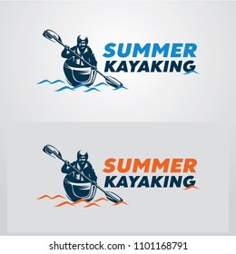 Canoe or Kayaking Logo Designs Template