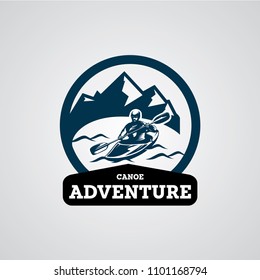 Canoe or Kayaking Logo Designs Template