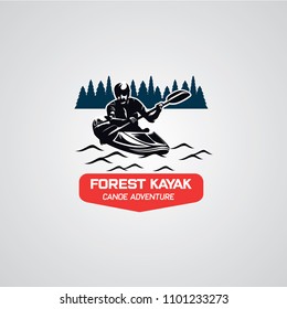 Canoe or Kayaking Logo Designs Template