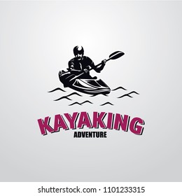 Canoe or Kayaking Logo Designs Template