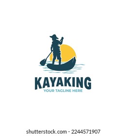 Canoe or Kayaking Logo Designs Template