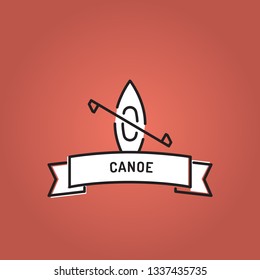 CANOE LINE ICON SET