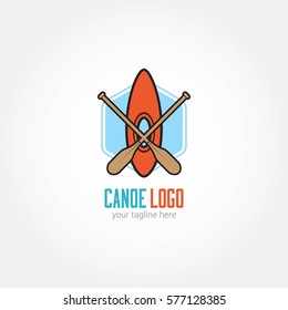 Canoe Logo Design Template.