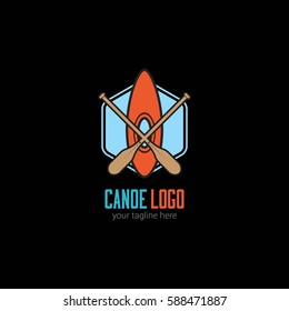 Canoe Logo Design Template.