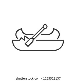 Canoe Modern Simple Vector Icon