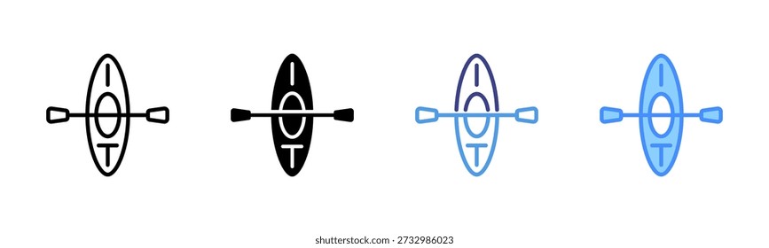 Canoe Multi Style Icon Set