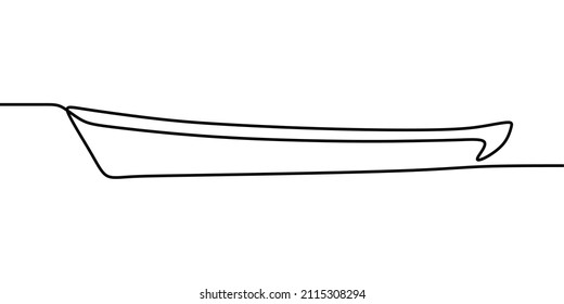 canoe oneline continuous single line art handdrawn