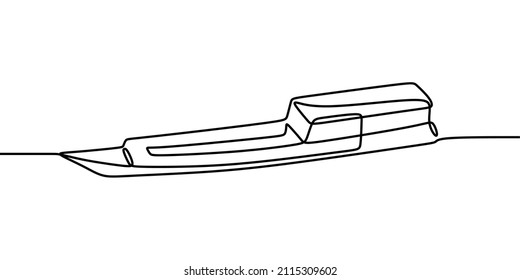 canoe oneline continuous single line art handdrawn