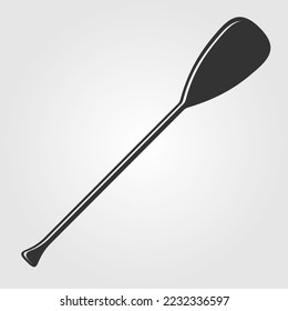 Canoe paddle isolated on a white background. Vector illustration