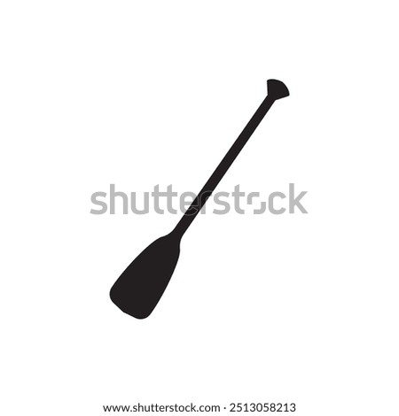 Canoe paddle vector symbol illustration emoji