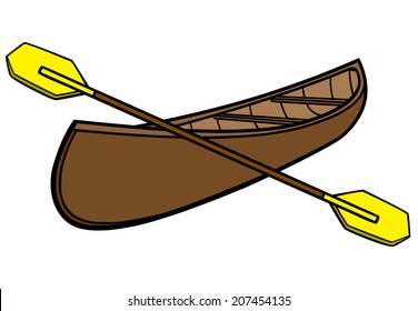 Canoe and Paddles