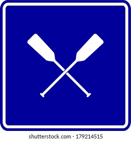 canoe paddles sign