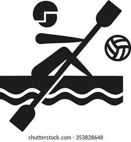 Canoe polo pictogram