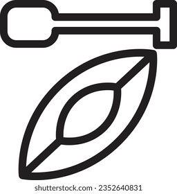 Canoe Sport Boat Outline Icon