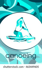 Canoe sprint illustration