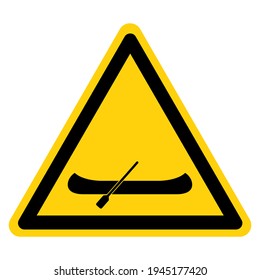 Canoe Symbol Sign,Vector Illustration, Isolate On White Background Label. EPS10