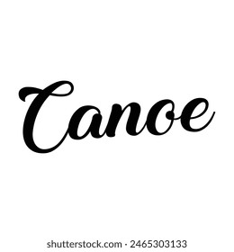 canoe text on white background.