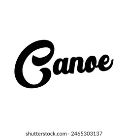 canoe text on white background.