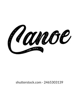 canoe text on white background.