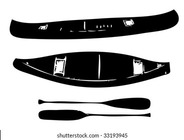 canoe vector