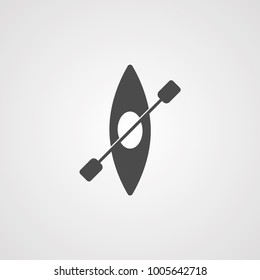 Canoe vector icon