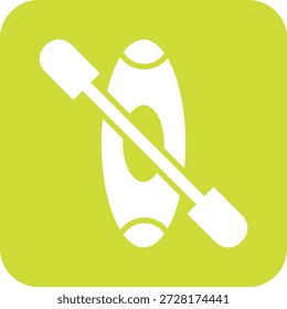 Ilustração de design de ícone de vetor de canoa