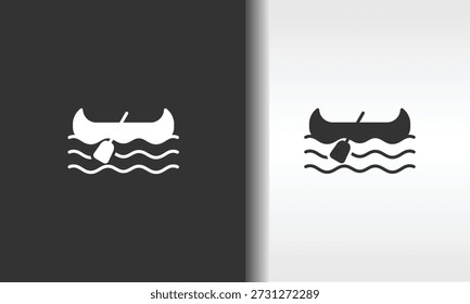 CANOE vector, icon or logo sign isolated symbol illustration