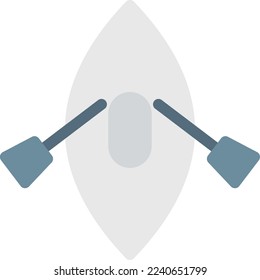 canoe  Vector illustration on a transparent background. Premium quality symmbols. Line Color vector icons for concept and graphic design. 
