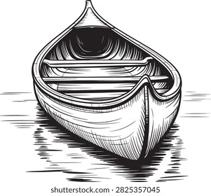 Canoe Vector Watercraft Camping Design File