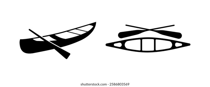 Canoe Vectors And Kayak Boat