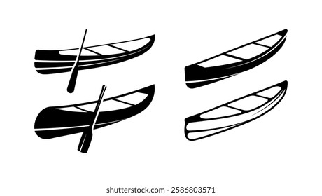 Canoe Vectors And Kayak Boat