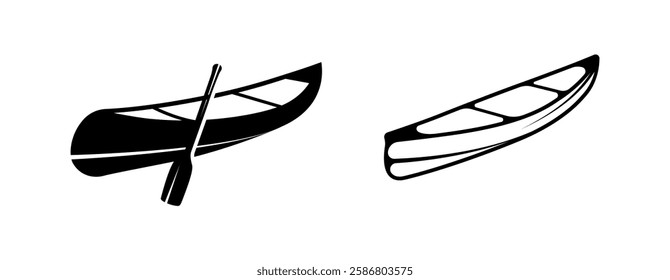 Canoe Vectors And Kayak Boat