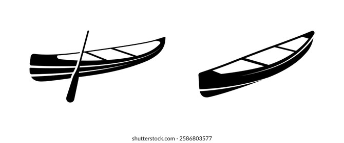 Canoe Vectors And Kayak Boat