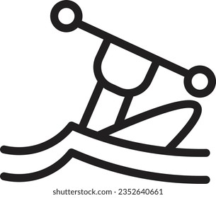 Canoe Water Sport Outline Icon