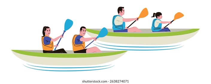 Canoe is a water sport that can be done in rivers, lakes, or the open ocean. This sport requires a canoe and paddles