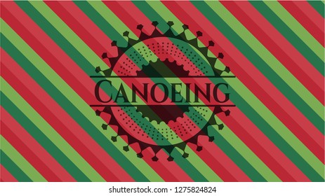 Canoeing christmas badge.