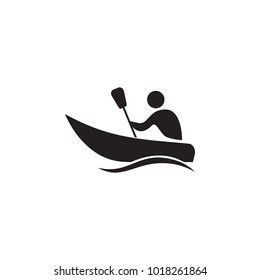 Canoeing icon. Elements of sportsman icon. Premium quality graphic design icon. Signs and symbols collection icon for websites, web design, mobile app on white background