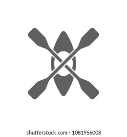 Canoeing icon vector. Symbol for your web site design, logo, app, UI. Vector illustration, EPS