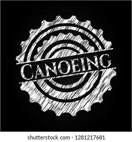 Canoeing on blackboard