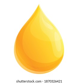 Canola Oil Drop Icon. Cartoon Of Canola Oil Drop Vector Icon For Web Design Isolated On White Background